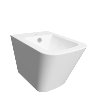 wall-mounted bidet, 49 x 35 cm