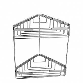 corner shower basket, 18 x 18 x 27 cm