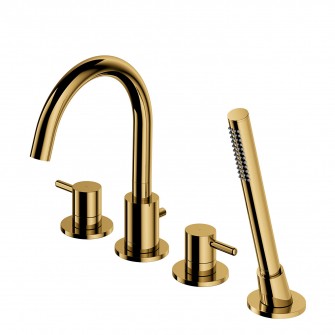4-hole bath mixer