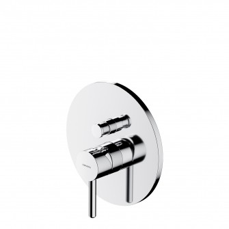 shower/bath mixer for concealed installation, chrome