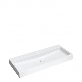 countertop/wall-mounted basin, 100 x 42 cm