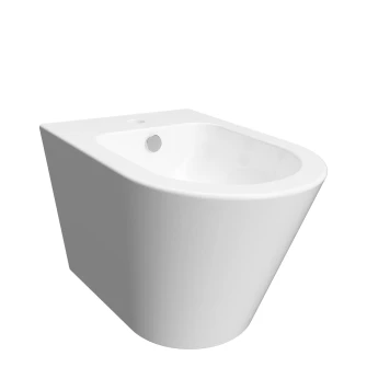 wall-mounted bidet, 51 x 37 cm