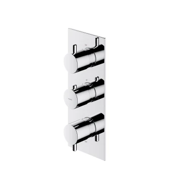 thermostatic 3-way shower/bath mixer for concealed installation, excluding built-in part