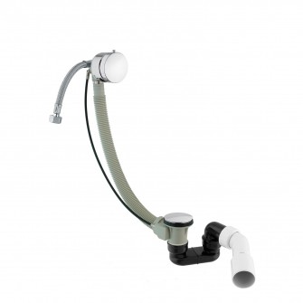 bath filler with pop up waste and overflow