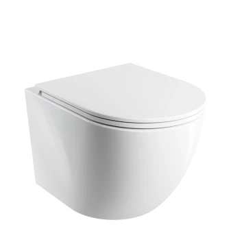 Wand-WC SILENT POWER™ mit WC-Sitz mit Absenkautomatik, 49 x 37 cm