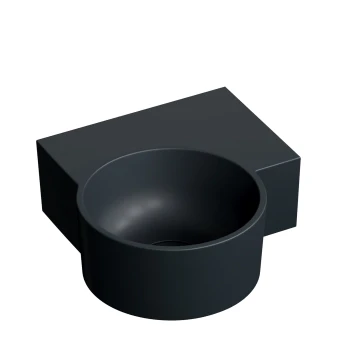 umywalka nablatowa/wisząca - prawa, 33 x 34 cm