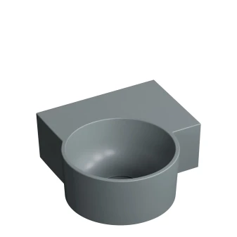 countertop/wall-mounted basin - right, 33 x 34 cm