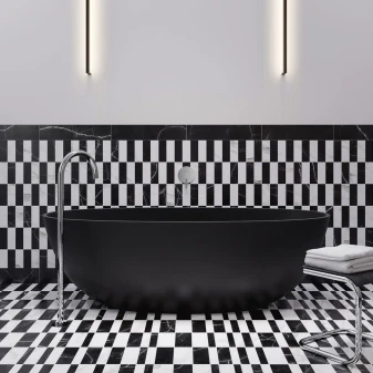 freistehende Badewanne, 160 x 75 cm