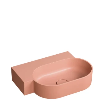 umywalka nablatowa/wisząca - lewa, 55 x 38 cm