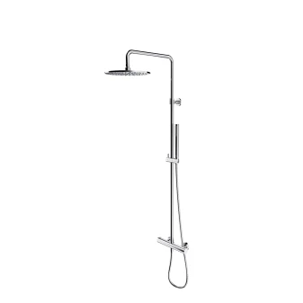 thermostatic shower system for exposed installation