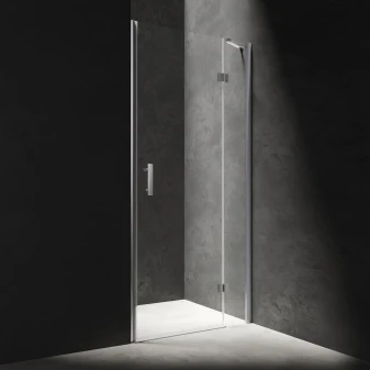 hinged shower door, 110 cm