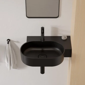 vasque à poser/suspendu - droite, 55 x 36 cm