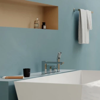 mélangeur de baignoire à 4 trous