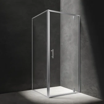 cabine de douche carrée à porte oscillante, 90 x 90 cm