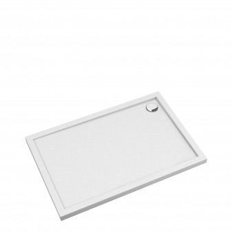 acrylic rectangular shower tray, 80 x 100 cm