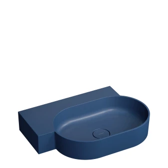 countertop/wall-mounted basin - left, 64 x 44 cm