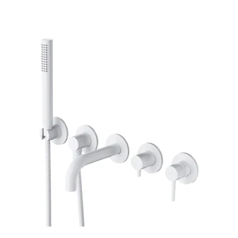 5-hole bath mixer for concealed installation