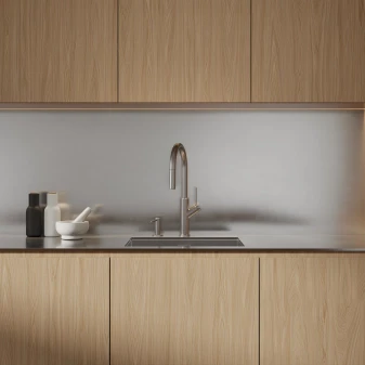kitchen tap with pull-out spout