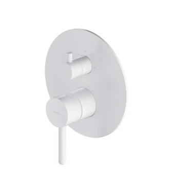 Aufputz-Element der Duscharmatur mit 2 Ausläufen