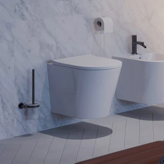 wall-mounted toilet brush