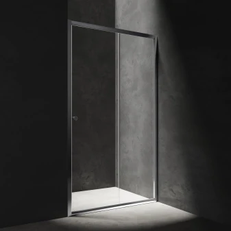 sliding shower door, 130 cm