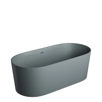 freestanding bath with overflow, 160 x 75 cm