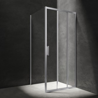 kabina prysznicowa prostokątna z drzwiami przesuwnymi, 120 x 90 cm