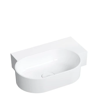 umywalka nablatowa/wisząca - prawa, 55 x 38 cm