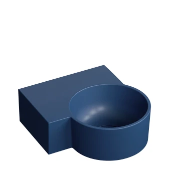 countertop/wall-mounted basin - left, 33 x 34 cm
