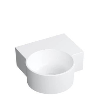 countertop/wall-mounted basin - right, 33 x 34 cm