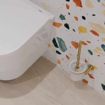 wall-mounted toilet brush
