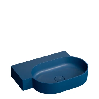 countertop/wall-mounted basin - left, 64 x 44 cm