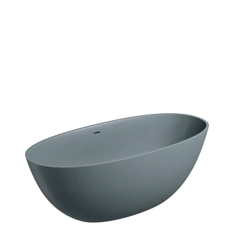 freistehende Badewanne mit Überlauf,, 160 x 75 cm