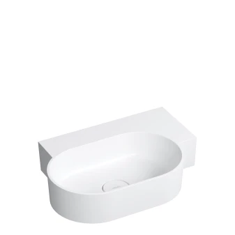 vasque à poser/suspendu - droite, 55 x 36 cm