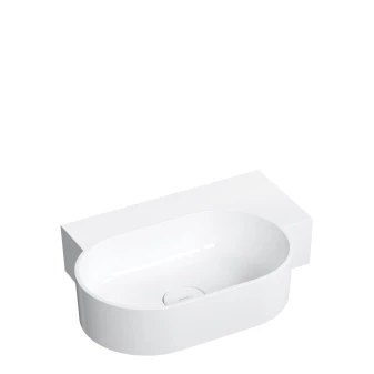 countertop/wall-mounted basin - right, 55 x 36 cm