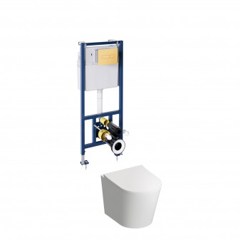 4 in 1 WC set for concealed installation