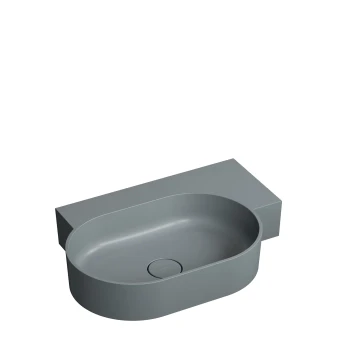 countertop/wall-mounted basin - right, 64 x 44 cm
