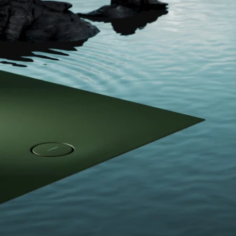 anti-slip composite shower tray, 90 x 100 cm