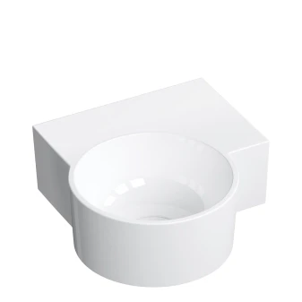 vasque à poser/suspendu - droite, 33 x 34 cm