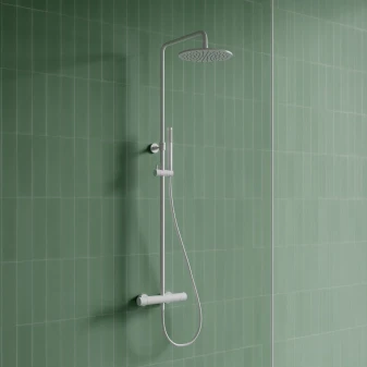 termostatyczny system prysznicowy natynkowy