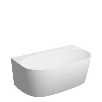 back to wall bath, 148 x 86 cm