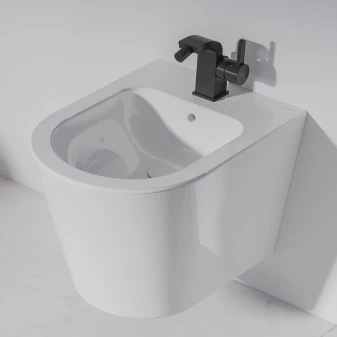 wall-mounted bidet, 51 x 37 cm
