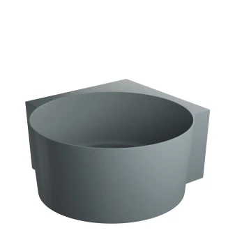 round corner bath, 120 x 120 cm