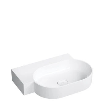countertop/wall-mounted basin - left, 64 x 44 cm