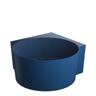 round corner bath, 120 x 120 cm