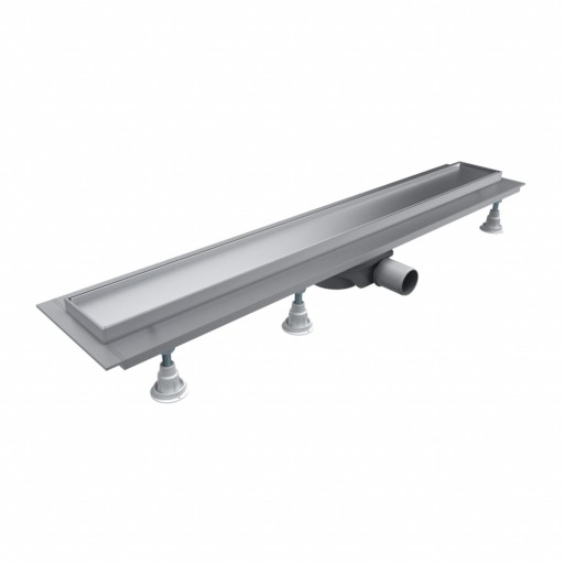 LOWFIX Linear shower drain with tileable cover, 80 cm (LOWFIX80TSL