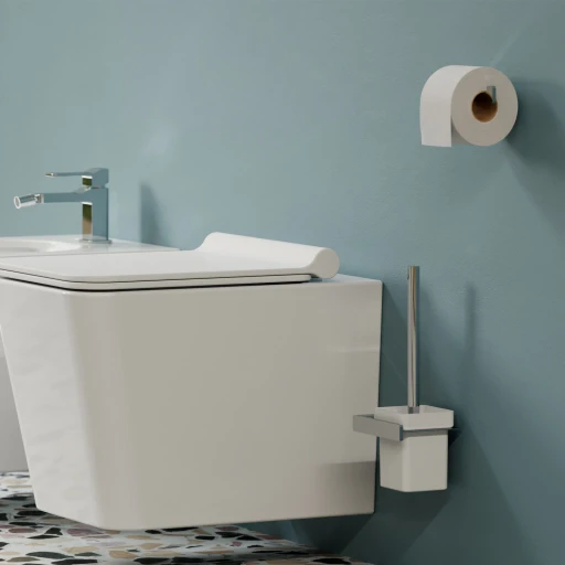 wall-mounted toilet brush