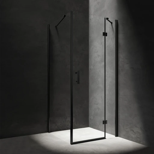 kabina prysznicowa prostokątna z drzwiami uchylnymi, 80 x 90 cm