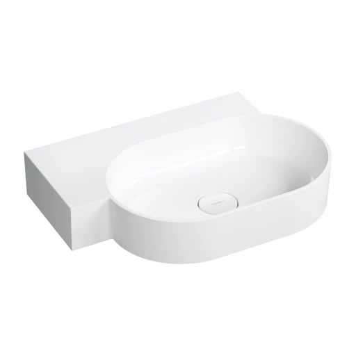 countertop/wall-mounted basin - left, 64 x 44 cm