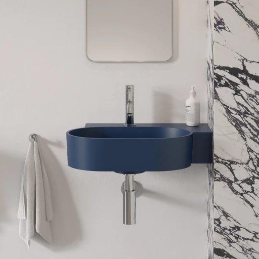 vasque à poser/suspendu - droite, 55 x 36 cm